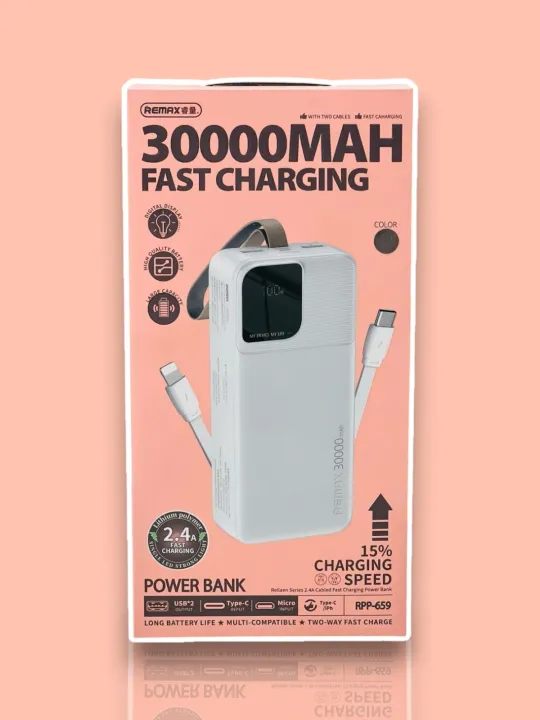 Remax RPP-659 Rellaen Series 30000mAh Fast Charging Power Bank(cod:2258)